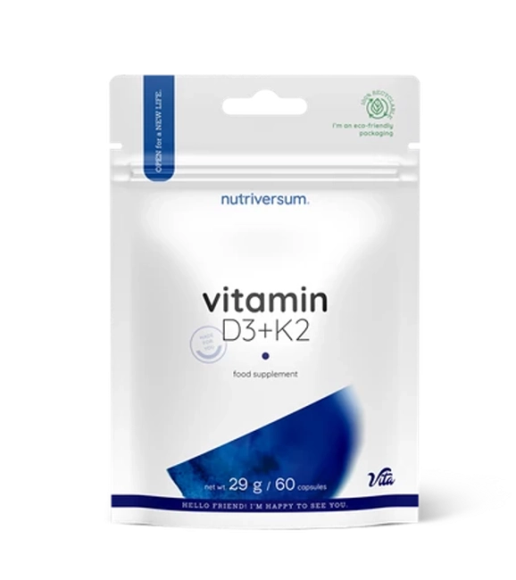 Nutriversum - D3+K2-vitamin - 60x kapszula