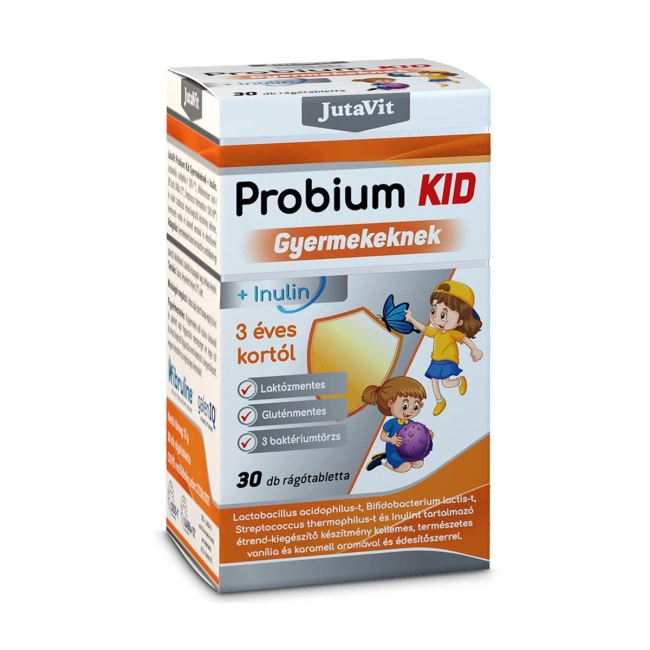 JutaVit - Probium Kid Gyermekeknek + Inulin 30x rágótabletta